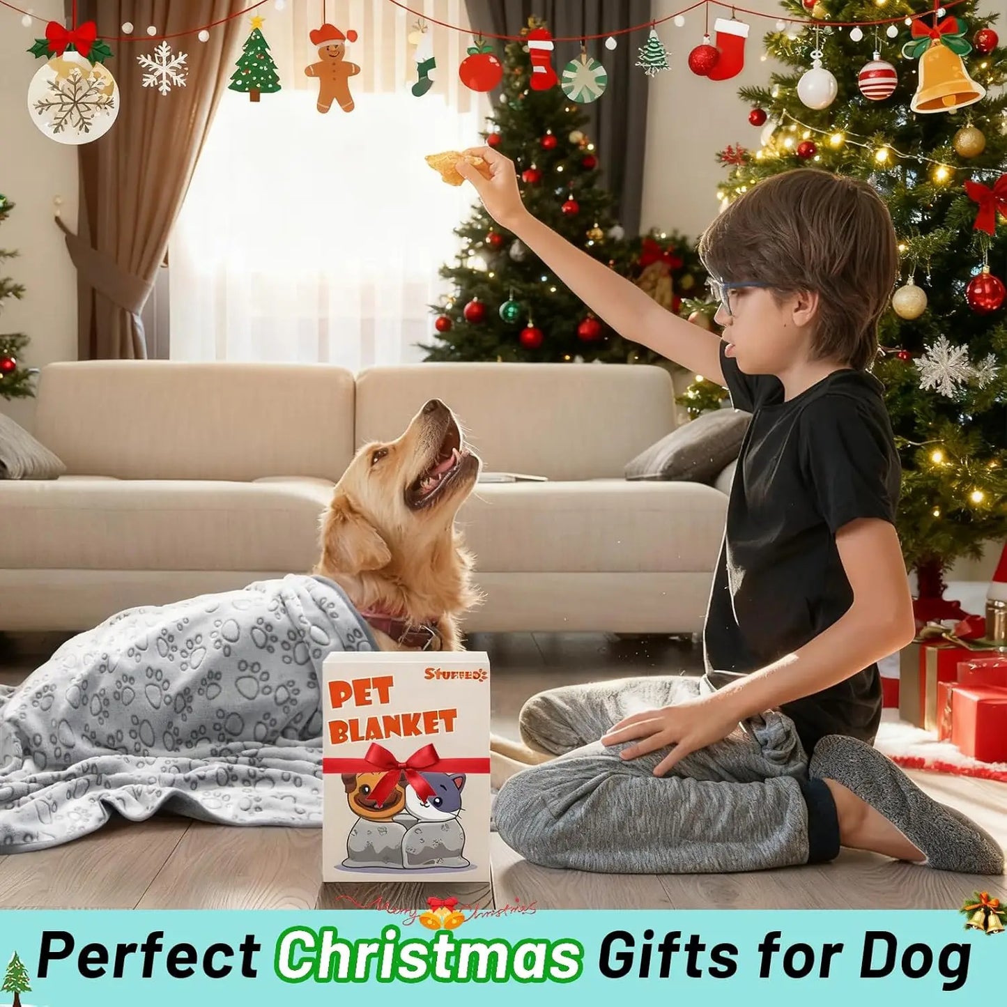 Pet Blanket - Soft Washable Fleece for Dogs & Cats