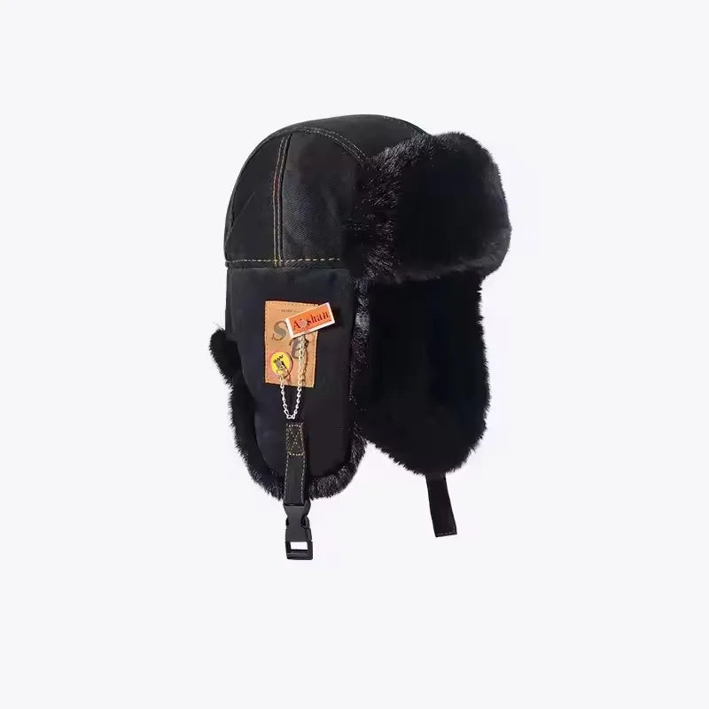 Russian Ushanka Trapper Hat – Faux Fur Bomber Cap with Ear Flaps