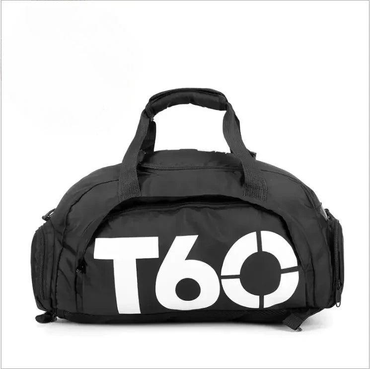 T60 Gym Duffel Bag with Shoe Compartment – Large Capacity Sports Bag for Men & Women
