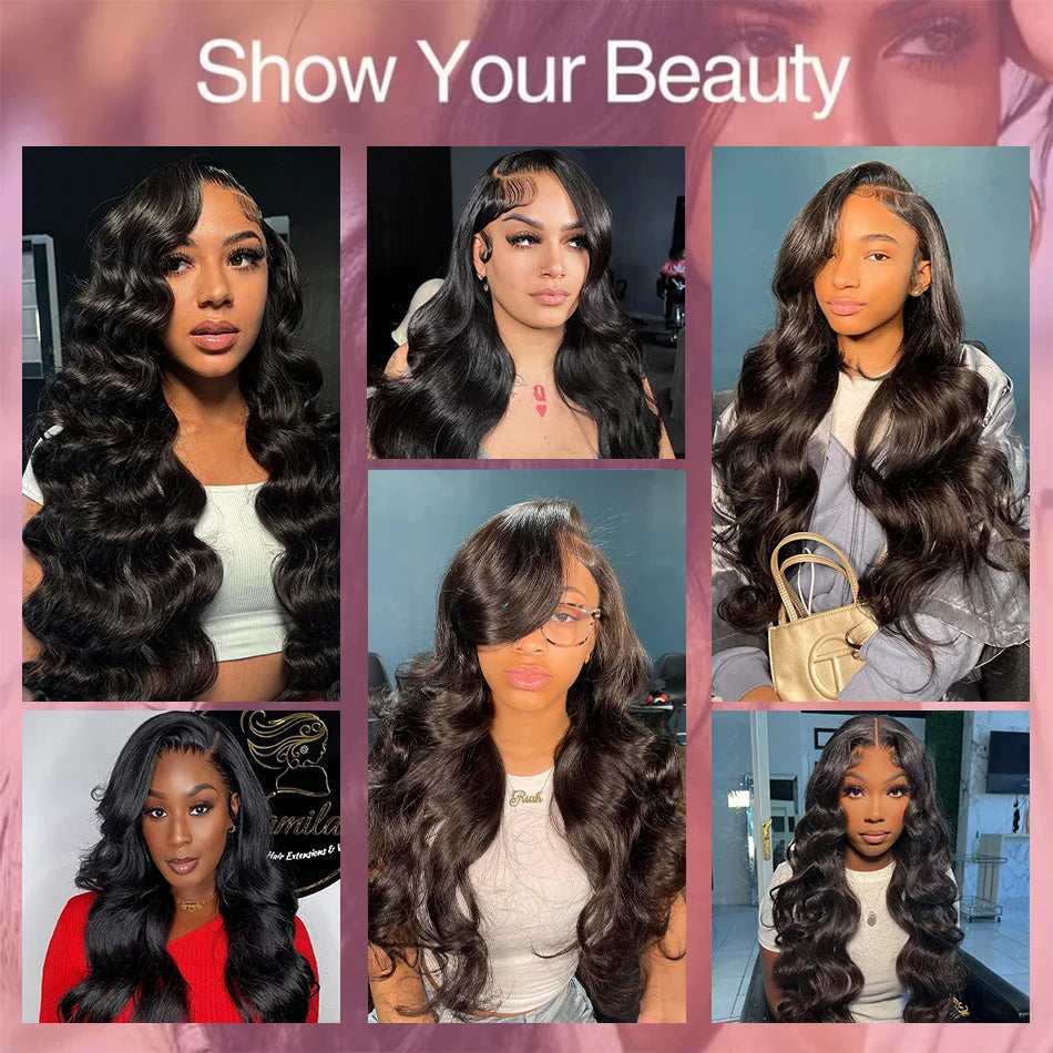 Body Wave HD Lace Wig – 5x5 Glueless, 13x4 & 13x6 Human Hair, 180–250% Density