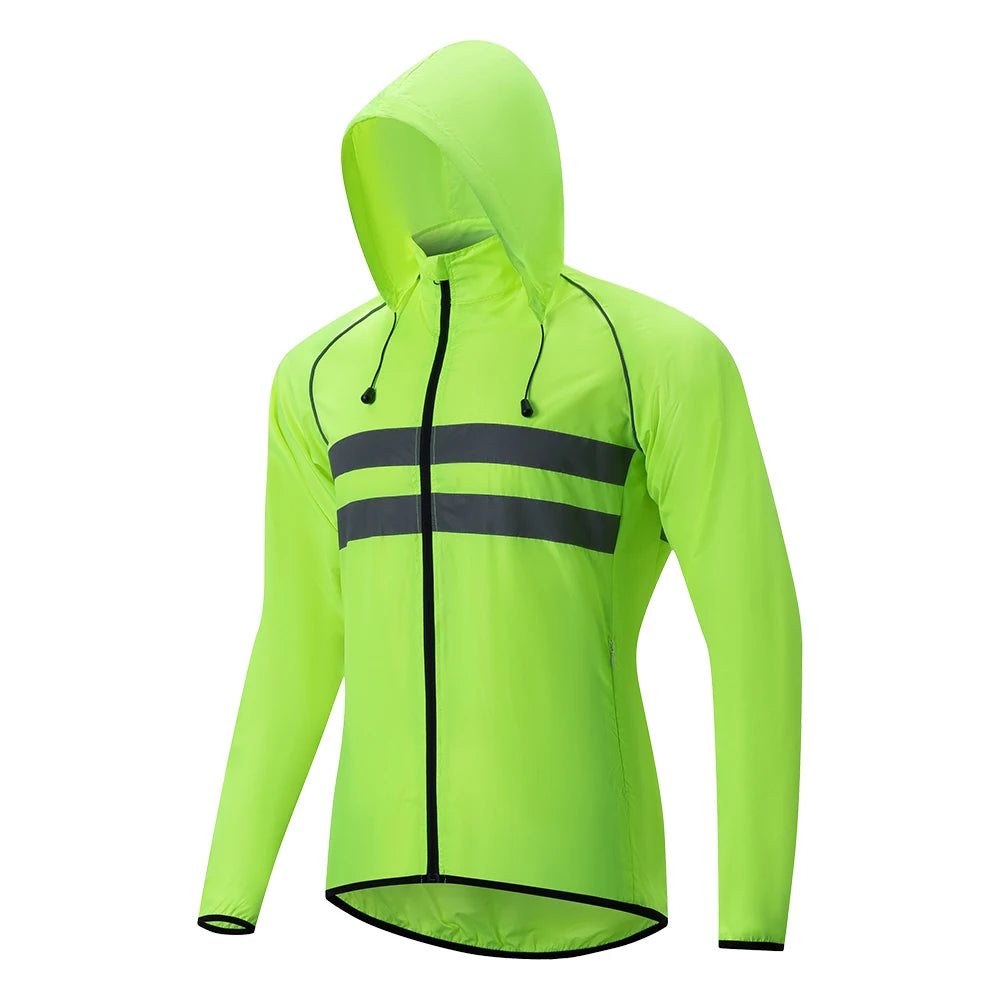 Cycling Windbreaker Jacket – Waterproof Reflective MTB & Road Bike Coat