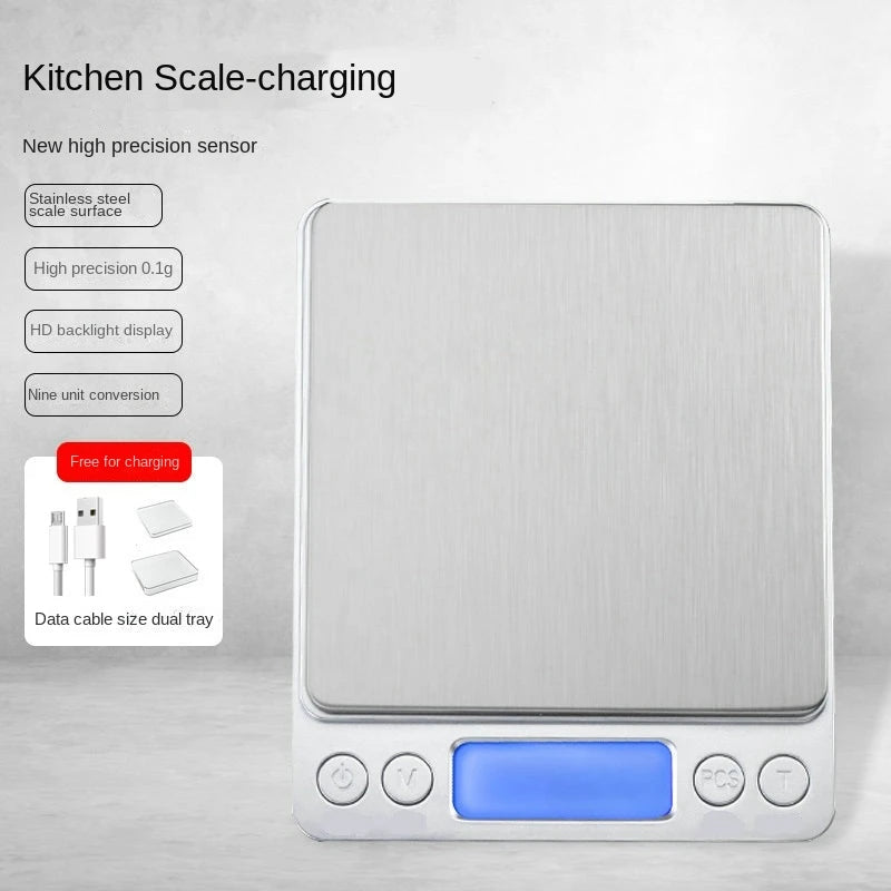 Digital Kitchen Scale – Precision 0.1g Stainless Steel