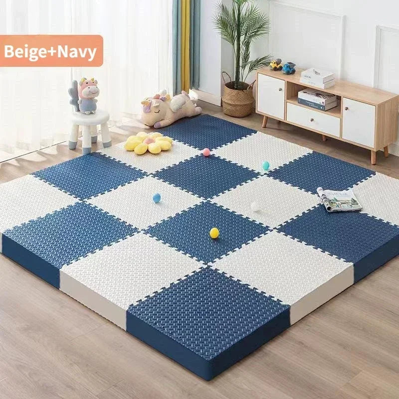 EVA Foam Puzzle Play Mat Tiles 30x30cm – Thick Interlocking Kids Floor Mat