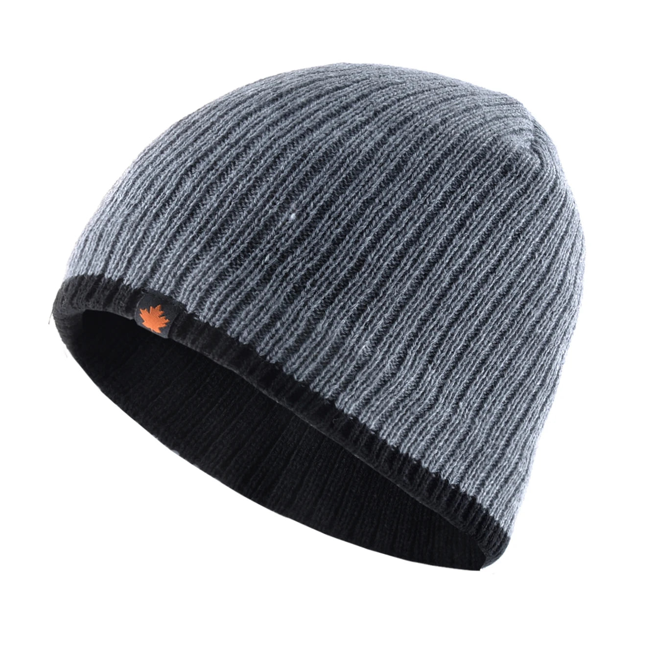 Double Layer Knit Beanie Hat – Thick Winter Skull Cap for Men