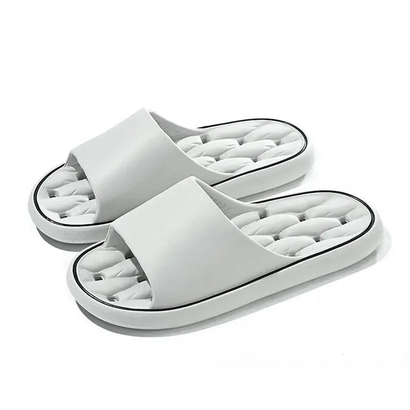 Bathroom House Slippers Leaking Quick-Drying Shower Slipper Light Weight Waterleaky Beach Flip Flops