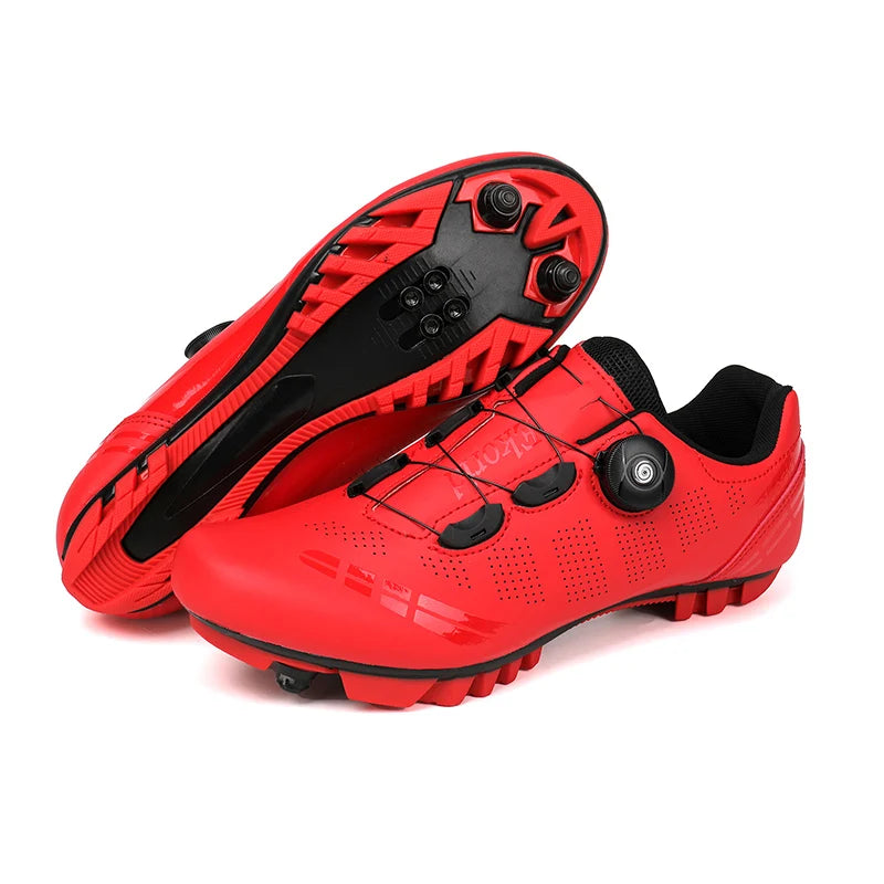 Cycling Shoes Unisex MTB Road Bike Lock Shoes Breathable Non-Slip