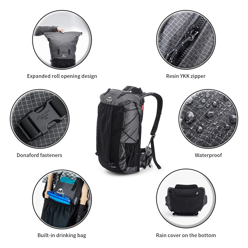 Naturehike 60+5L Waterproof Hiking Backpack – Ultralight Climbing Travel Bag