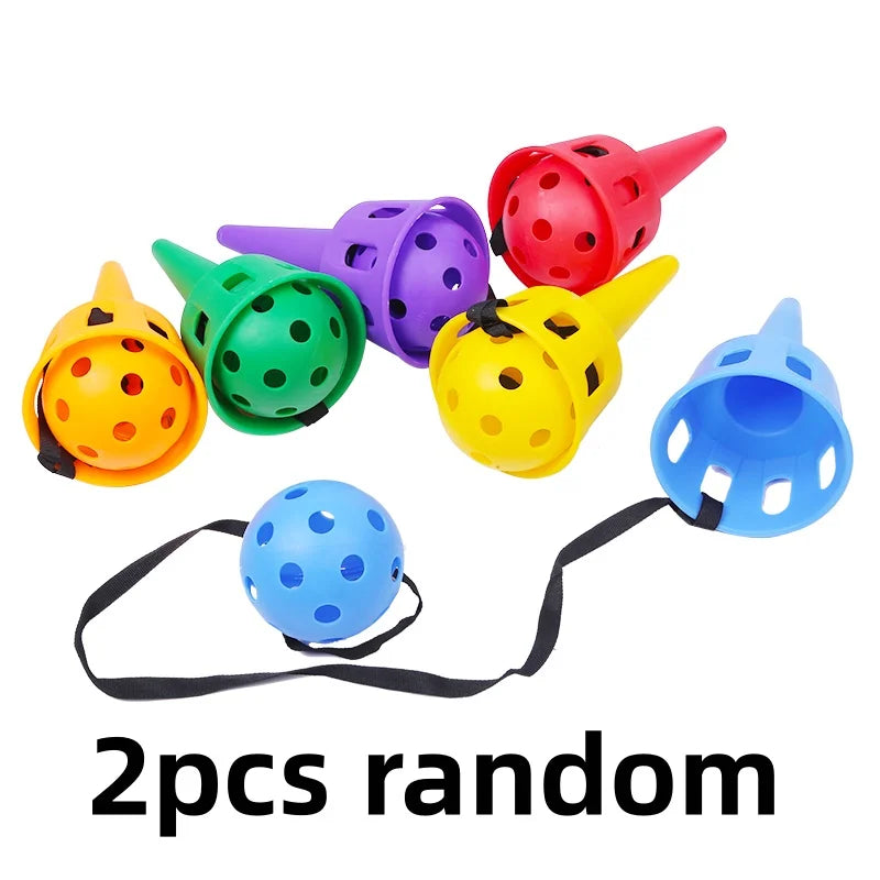 Catch Ball Cone Game Set – Kids Outdoor Throwing & Catching Toy
