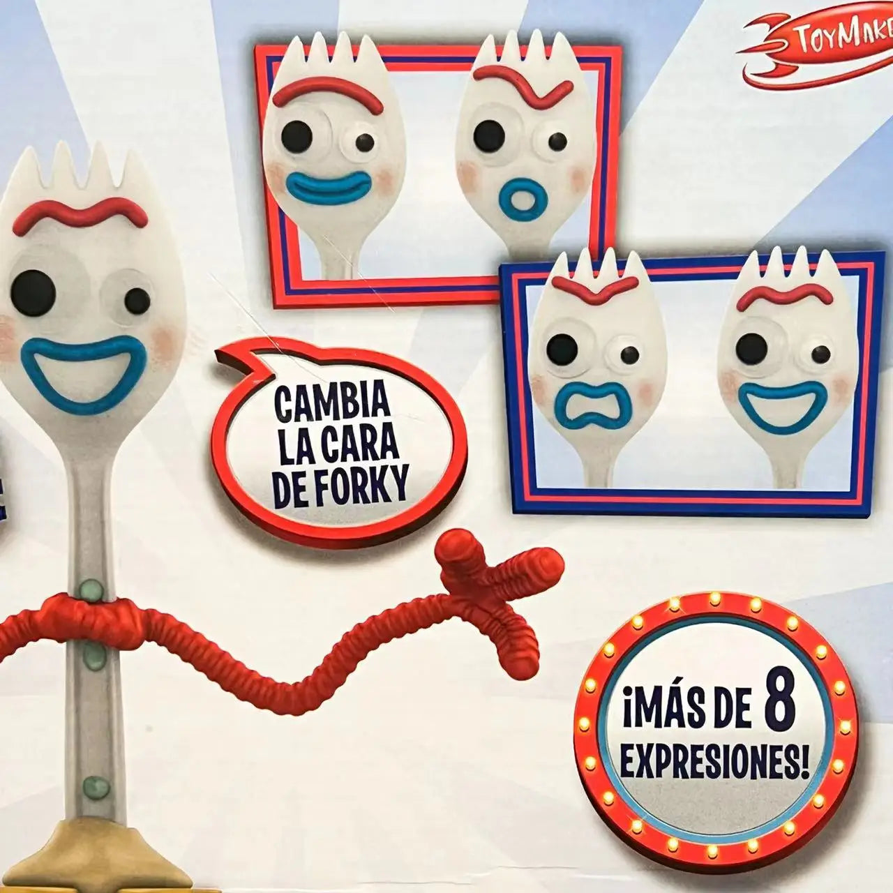 Toy Story 4 Forky Action Figure – 18cm with Interchangeable Faces
