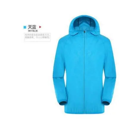 Waterproof Hiking Jacket for Men & Women – Quick Dry Outdoor Hooded Windbreaker