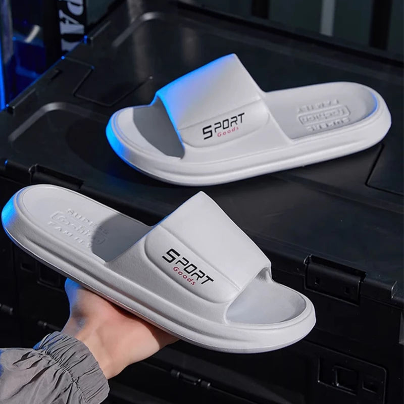 Big Size Summer Slippers Men Women Eva Soft Bottom Indoor Home Slides Sandals Light Beach Shoes Male