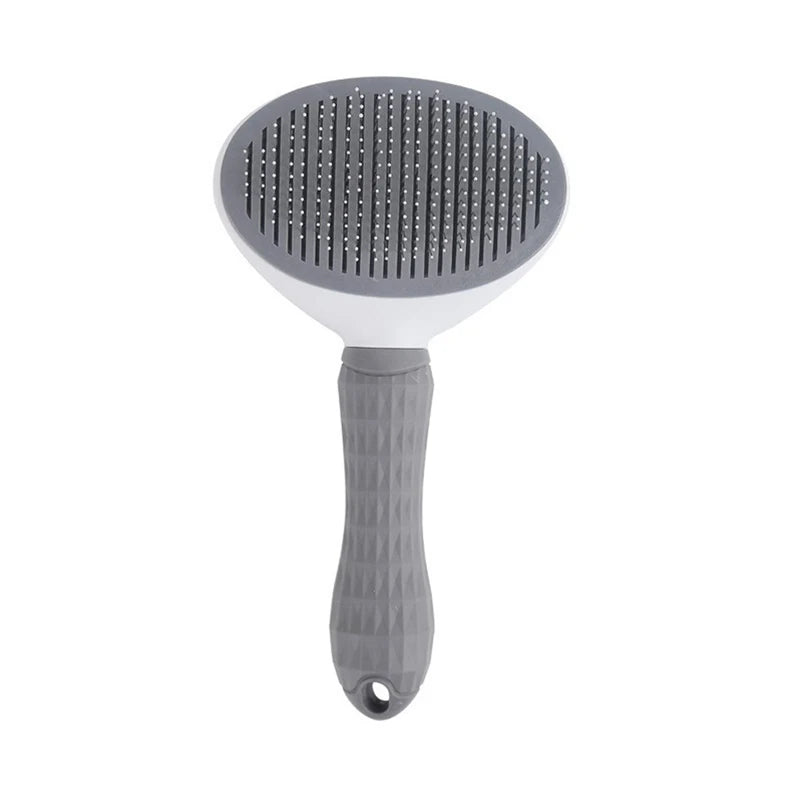 Self-Cleaning Slicker Brush – One-Click Pet Hair Removal Comb