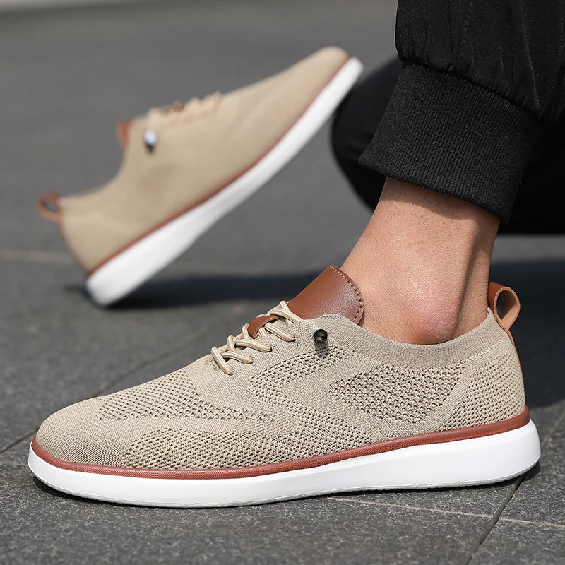 Men's Mesh Knit Sneakers – Lightweight Breathable Casual Shoes