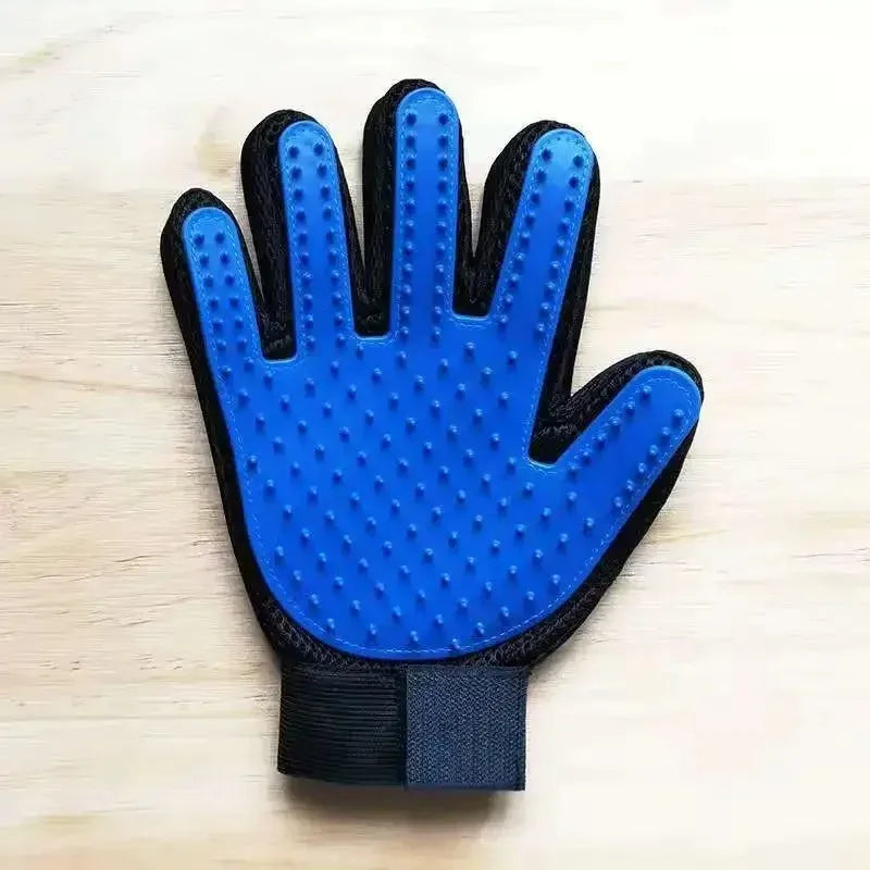 Pet Grooming Glove – Hair Remover & Massage Brush for Dogs & Cats