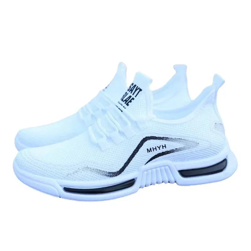 Men's Slip-On Sneakers – Breathable Mesh Running Sport Shoes
