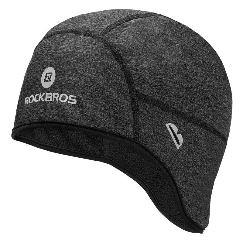 Rockbros Winter Cycling Cap – Windproof Thermal Fleece Skull Cap