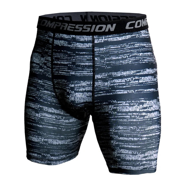Men's Camo Compression Shorts – 3D Print Gym Workout Tights