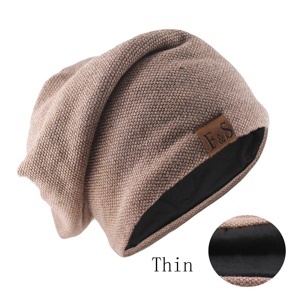 Knit Beanie Hat – Unisex Slouchy Skullcap for Men & Women