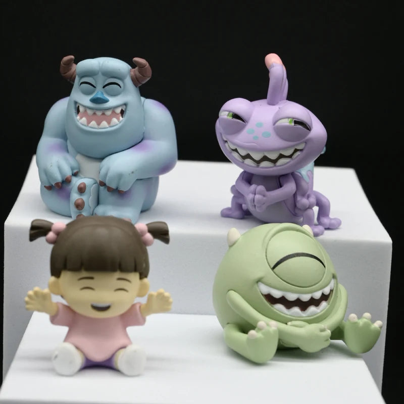 Monsters Inc Action Figures – Sulley, Mike, Boo & Randall 4-Pack