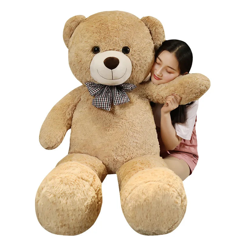 Giant 105cm Soft Teddy Bear Plush Toys White Pink Brown Super Big Hugging Pillow Animal Cushion