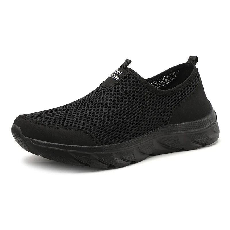 Slip-On Mesh Sneakers Men – Lightweight Breathable Walking Shoes