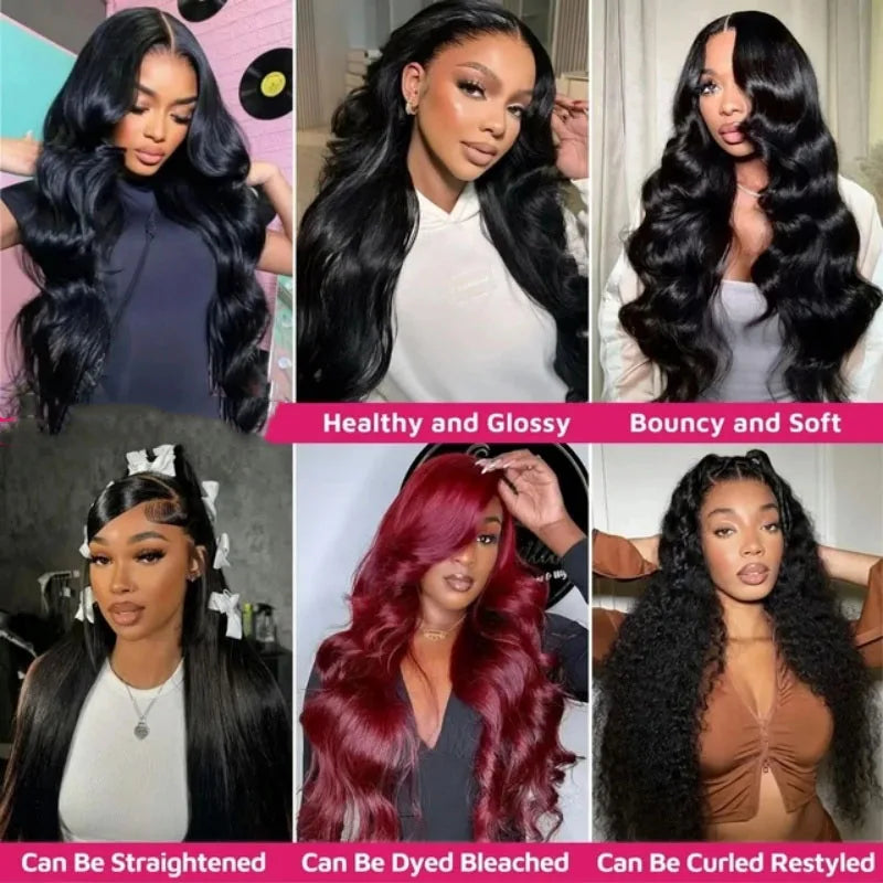 42 Inch Body Wave Human Hair Bundles Natural Black Brazilian Virgin Weave 12a Unprocessed Real