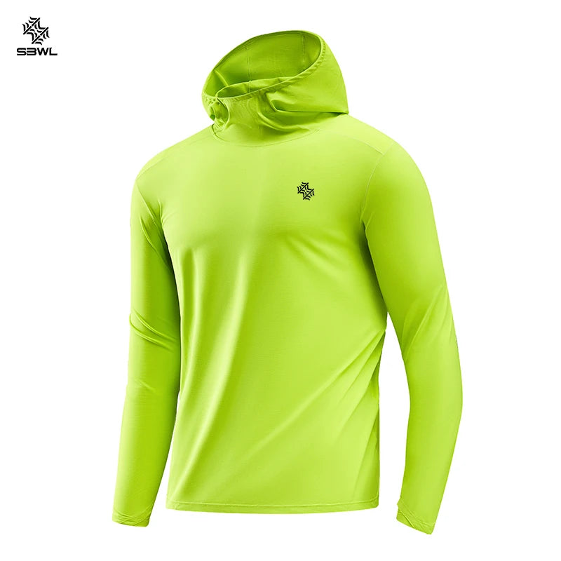 Lightweight Hooded Sports Top – Breathable Long Sleeve Hoodie