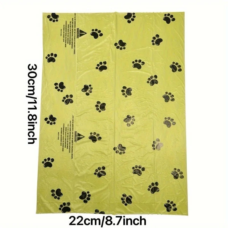 Dog Poop Bags – Extra Thick Leak-Proof Pet Waste Bags with Paw Print