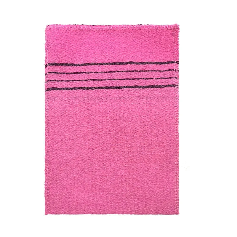 Exfoliating Bath Pad Towels Set Korean Italy Asian Washcloth Body Scrub Shower Soft Polyester Cotton