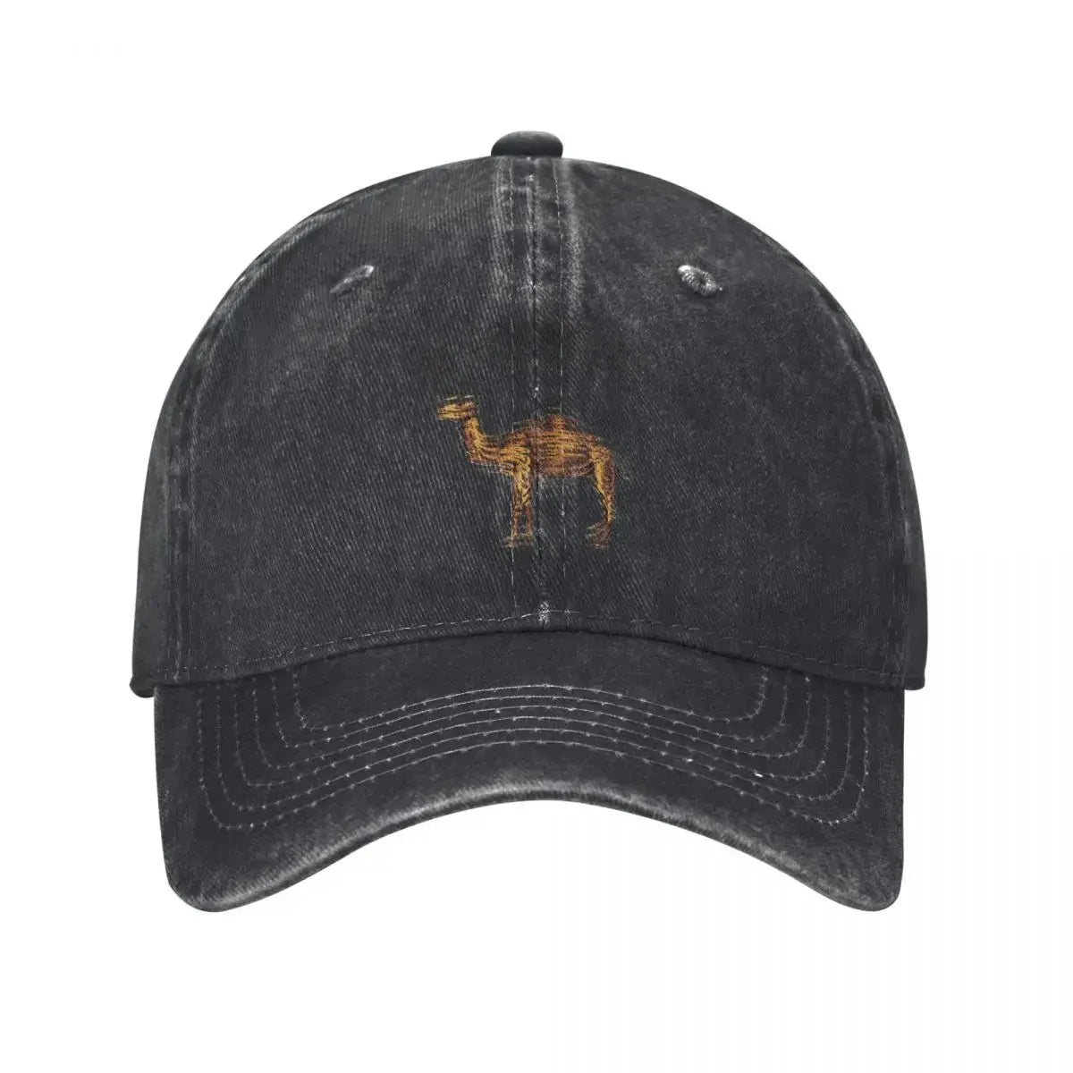 Camel Mirage Distressed Washed Baseball Cap – Unisex Adjustable Hat