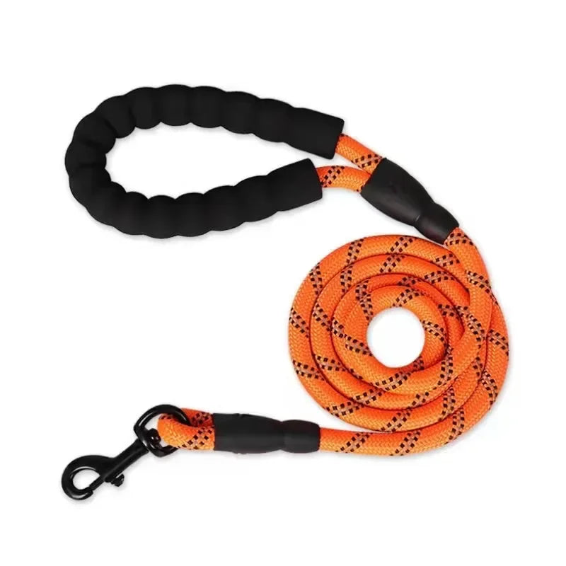 Reflective Dog Leash with Padded Handle – Heavy Duty Rope
