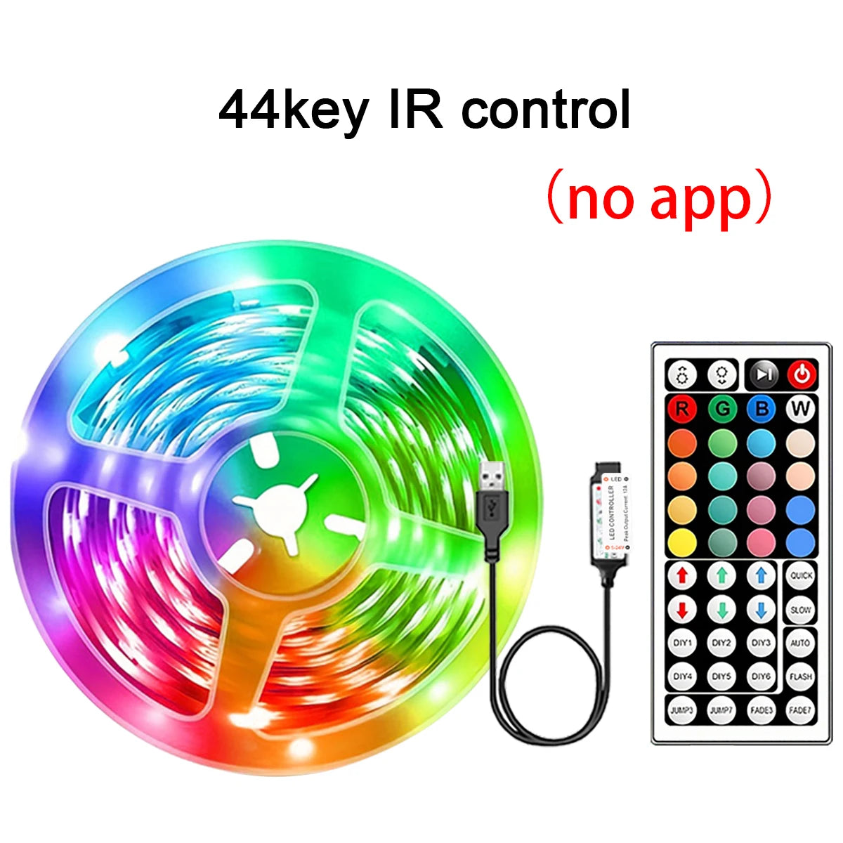 RGB LED Strip Lights with App & Remote Control
