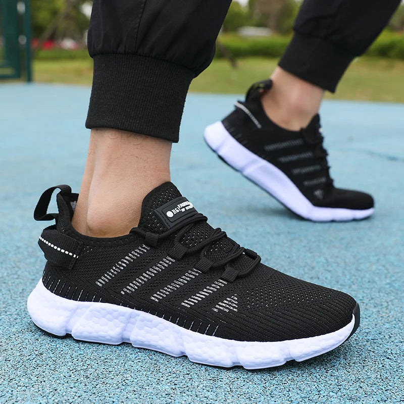 Men's Mesh Running Sneakers – Lightweight Breathable Casual Shoes