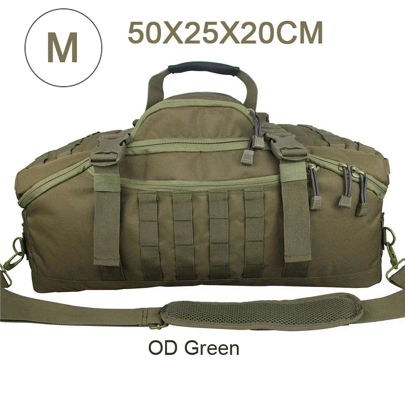 Tactical MOLLE Duffle Bag Backpack – 25L / 45L / 80L Outdoor Military Pack