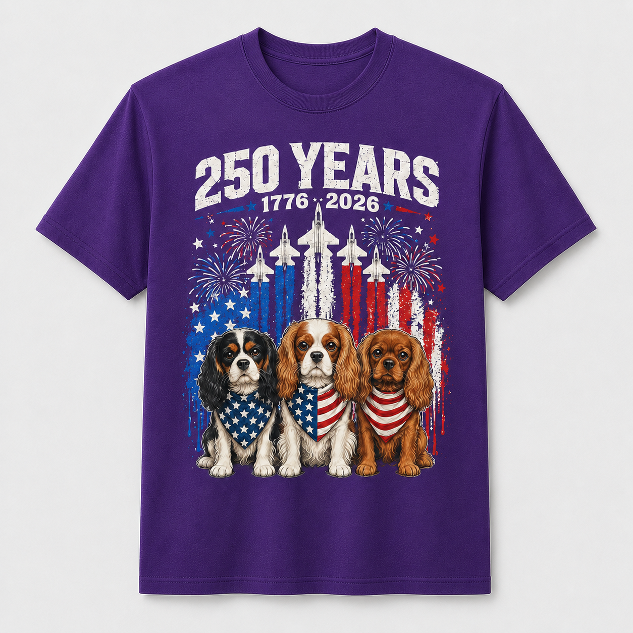 250 Years America Cavalier King Charles Spaniel 4th of July Shirt