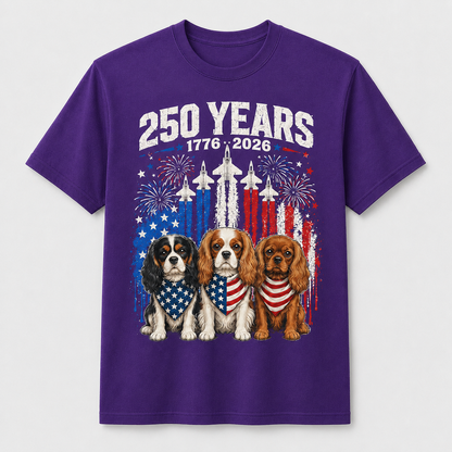250 Years America Cavalier King Charles Spaniel 4th of July Shirt