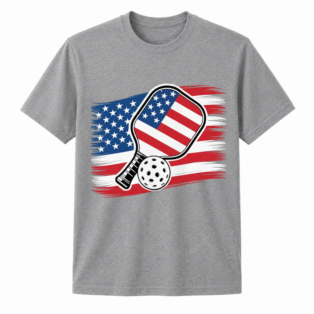 Pickleball Lovers 4th of July American Flag Pickle Ball USA Shirt