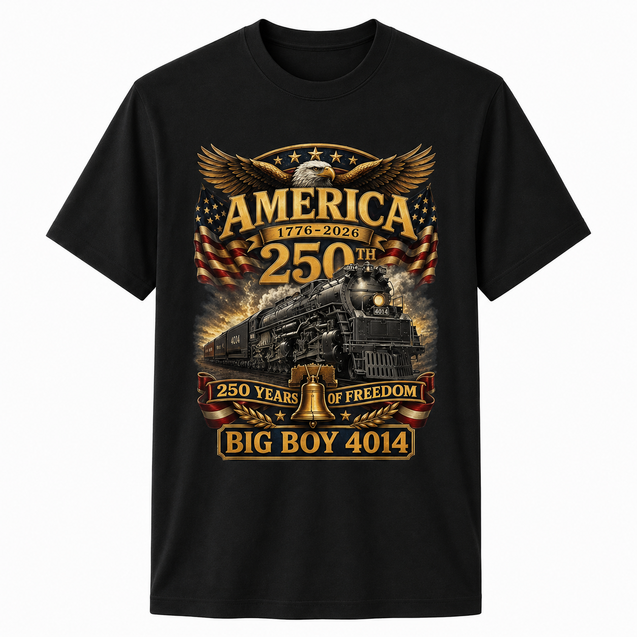 Big Boy 4014 Train USA 250th Anniversary Shirt