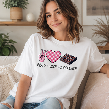 Peace Love Chocolate Shirt