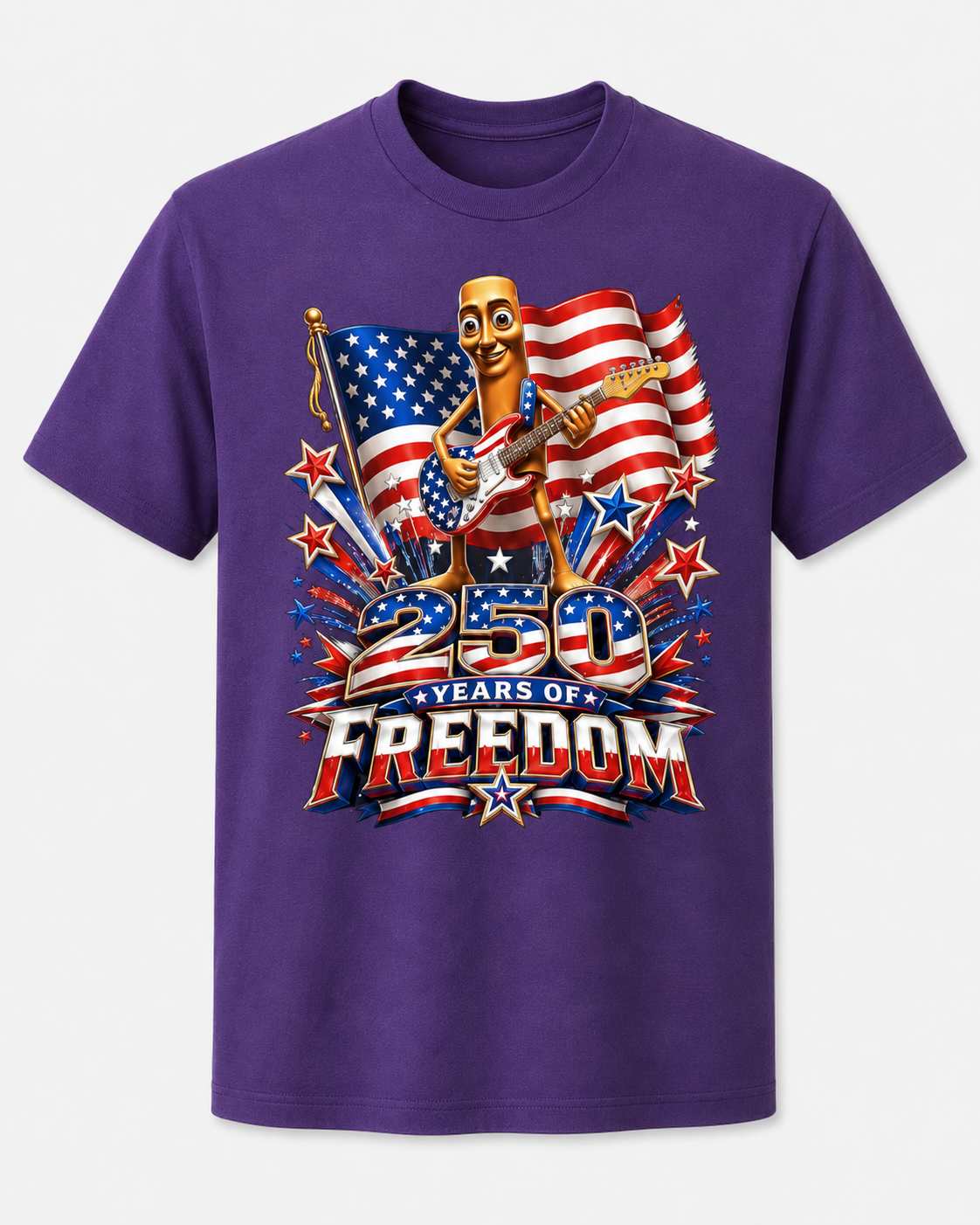 USA 250 Years of Freedom 4th of July Brainrot Meme T-Shirt