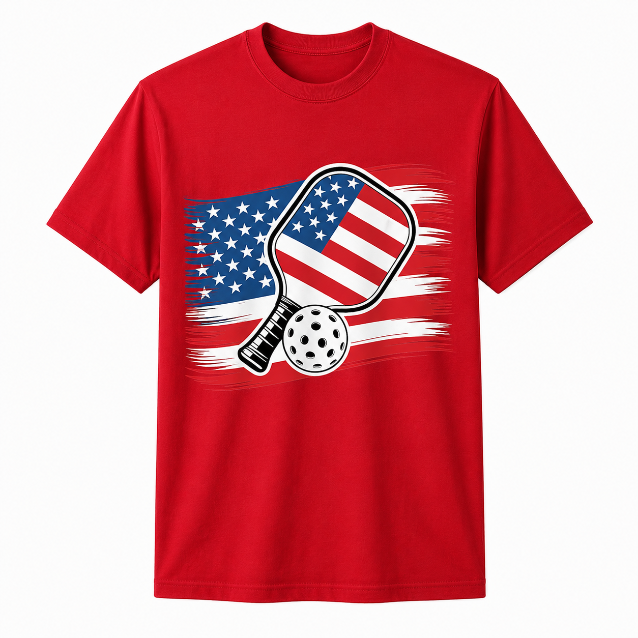Pickleball Lovers 4th of July American Flag Pickle Ball USA Shirt