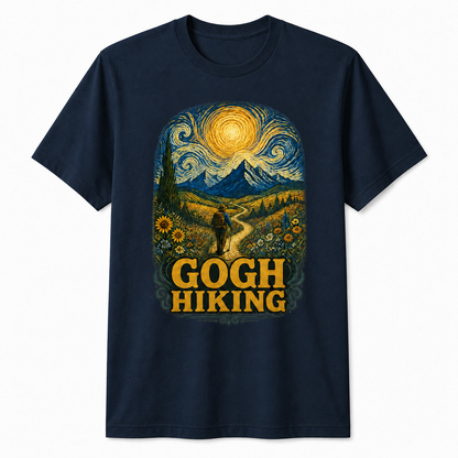 Gogh Hiking Funny Hiking Van Gogh Art Hiker Shirt