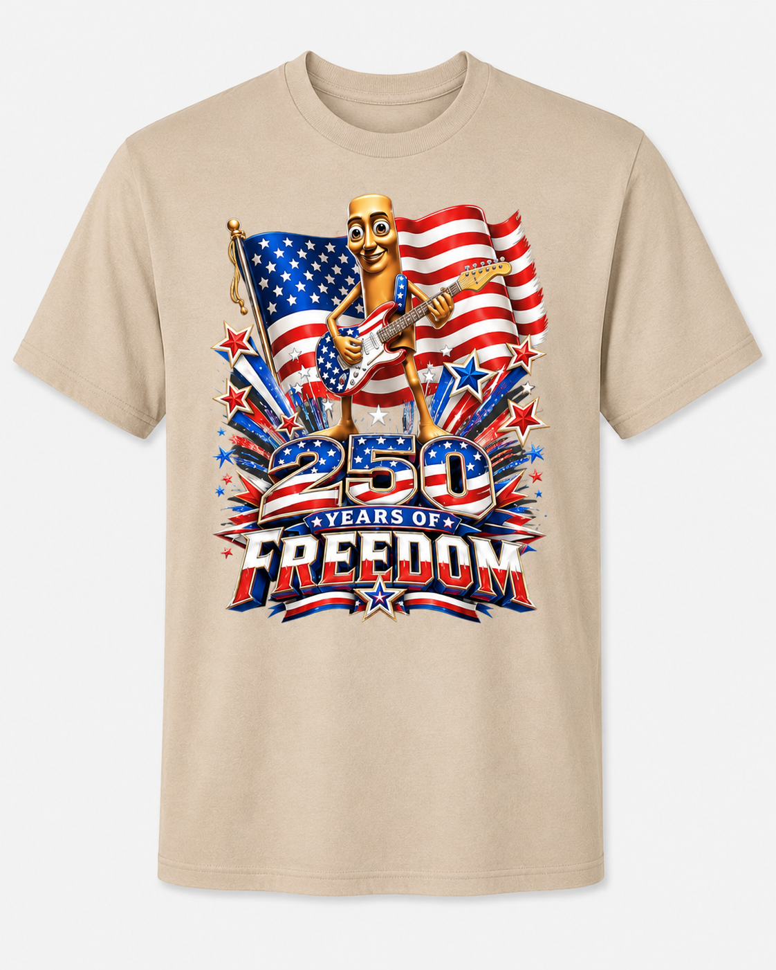 USA 250 Years of Freedom 4th of July Brainrot Meme T-Shirt