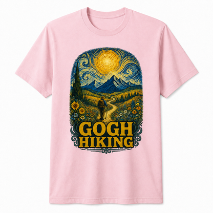 Gogh Hiking Funny Hiking Van Gogh Art Hiker Shirt