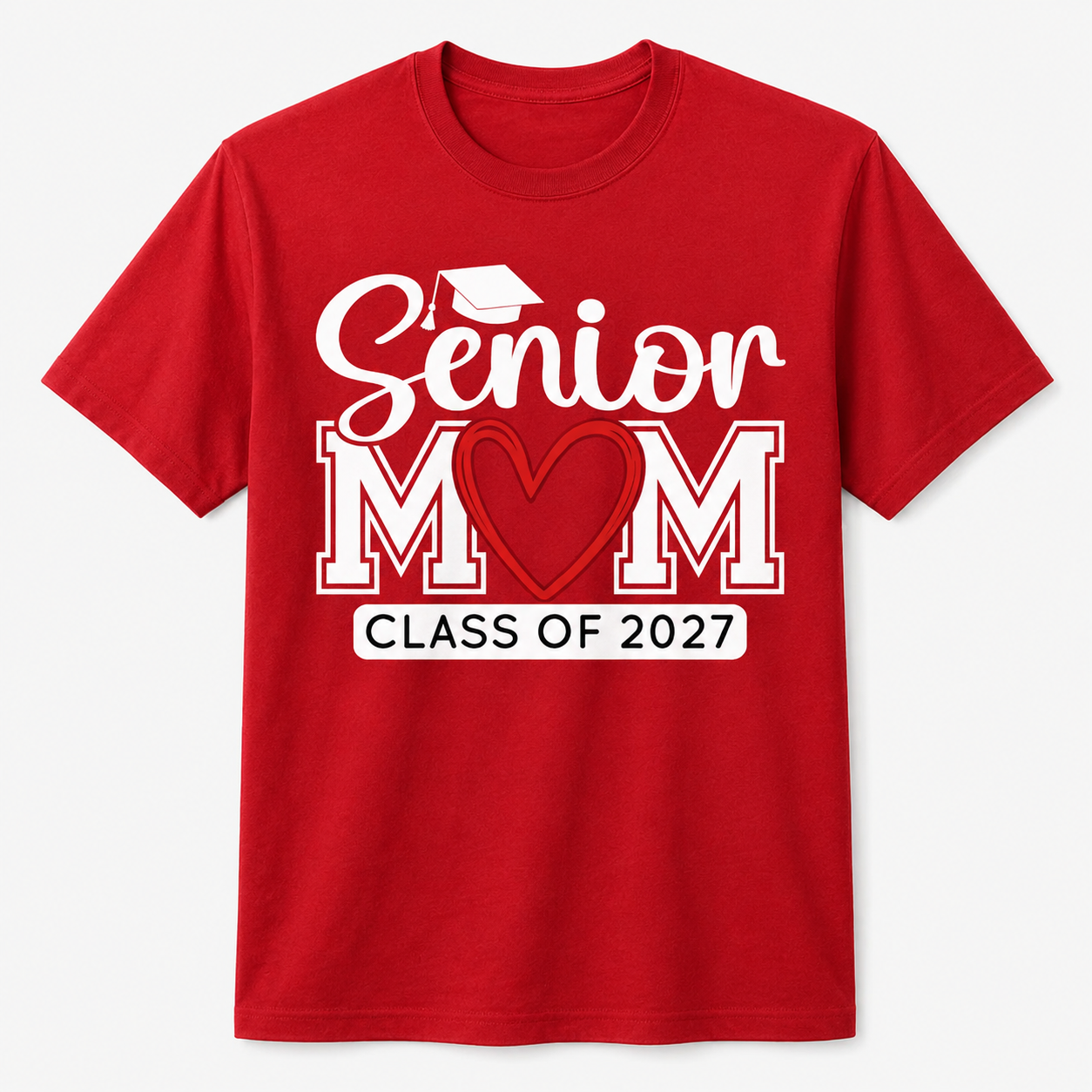 Senior Mom Class of 2027 Graduation Funny Graduate Shirt