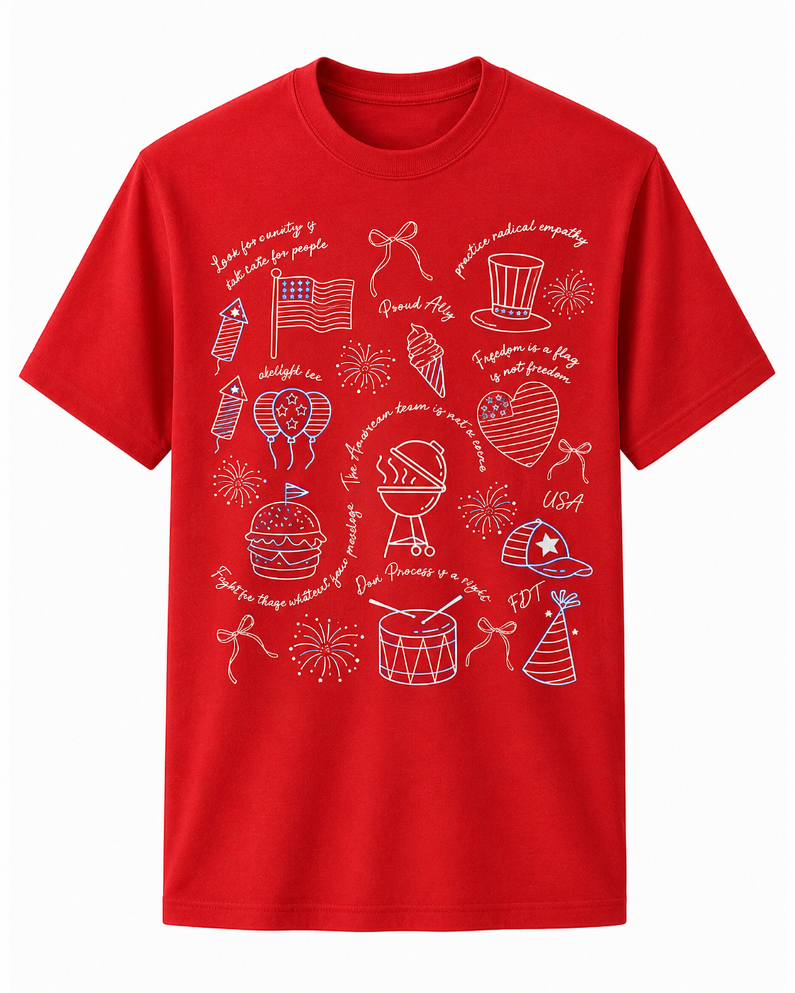 Secret Message 4th of July Shirt