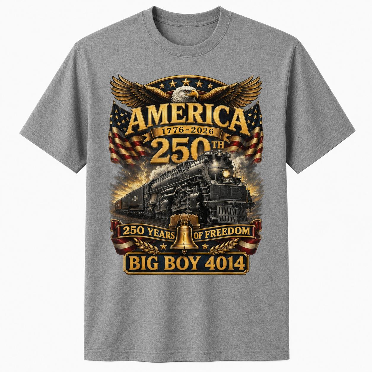Big Boy 4014 Train USA 250th Anniversary Shirt