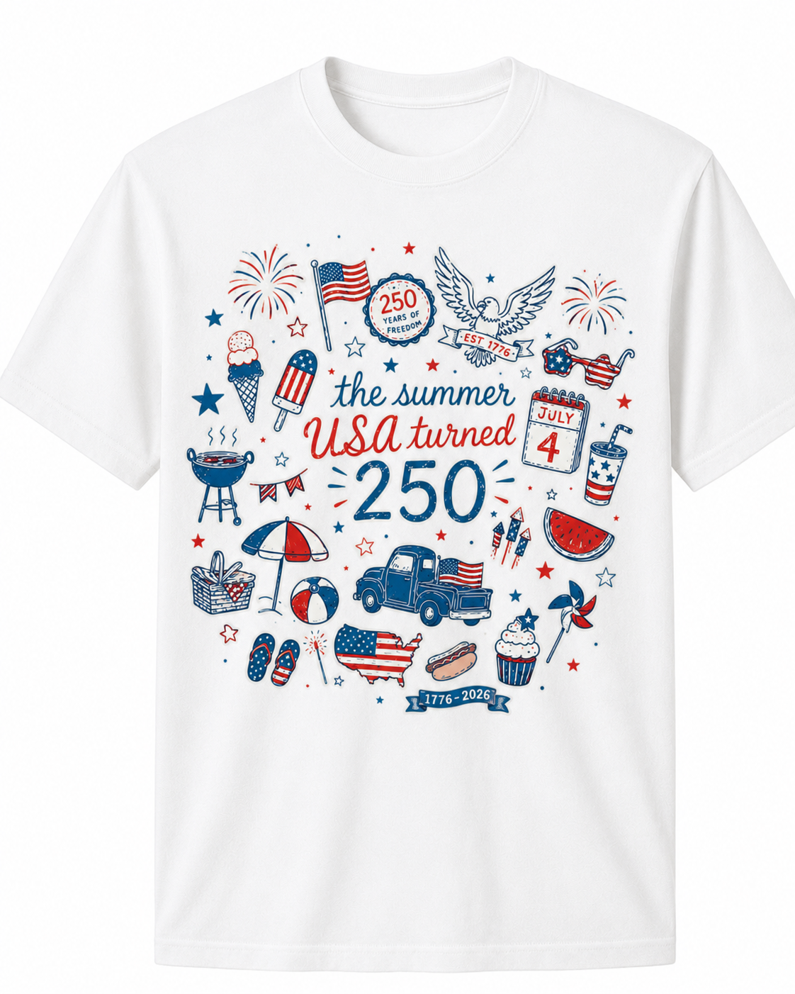 The Summer USA Turned Shirt