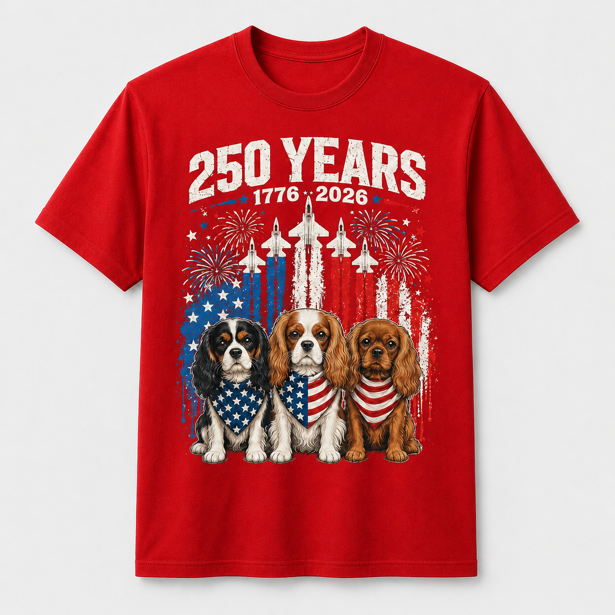 250 Years America Cavalier King Charles Spaniel 4th of July Shirt