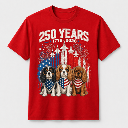 250 Years America Cavalier King Charles Spaniel 4th of July Shirt